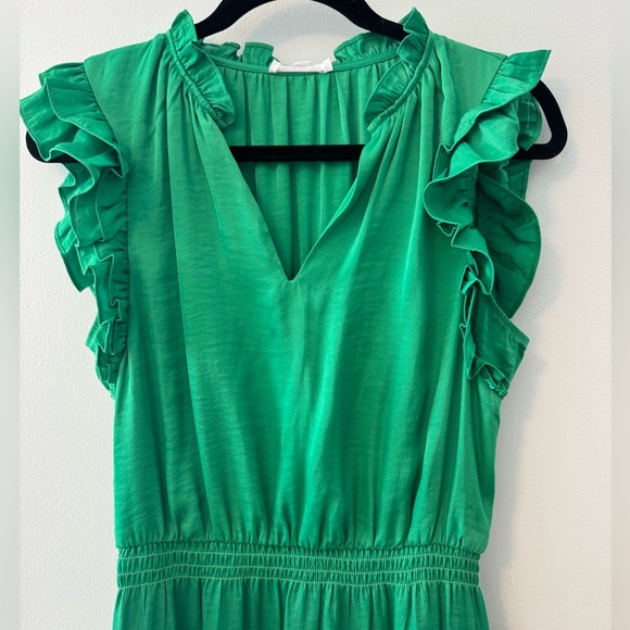 NWT Steve Madden Prairie Ruffle Mini Dress in Bright Green - Small - Picture 8 of 12